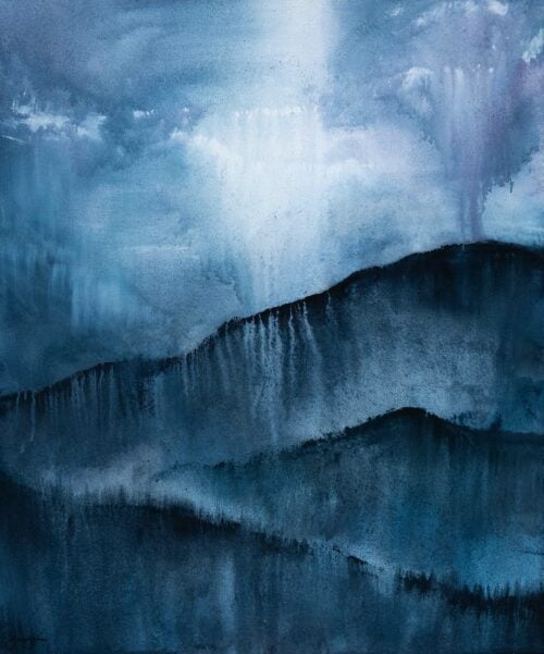 Alternative view of Myrkrhvíla - Original artwork